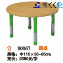 2016 Adjustable wooden round table for kids